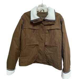 Helly Hansen Woman’s Lined Jacket With Sherpa Collar and Cuffs Size XL